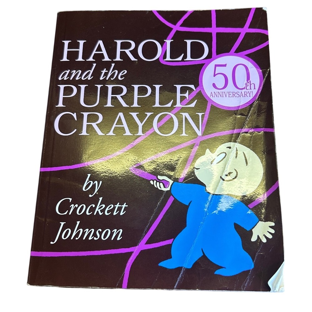 HarperCollins‎ Harold and the Purple Crayon OS Brown Paper 50th Anniv Book